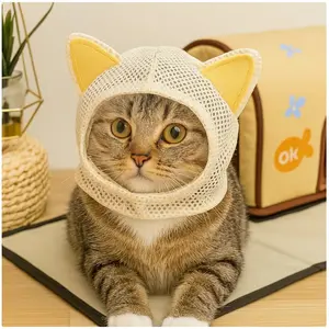 Adjustable Breathable Mesh Cat Headband, Cute Pet Hat, Adjustable Cat Accessory, Comfortable & Stylish Pet Gear, Ideal for Cats