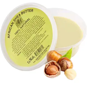 RA Cosmetics 100% Pure Shea Butter Ivory 8oz Ultra-Rich Moisturizer for Dry Skin Stretch Marks Wrinkles & Blemishes Sourced from Ghana