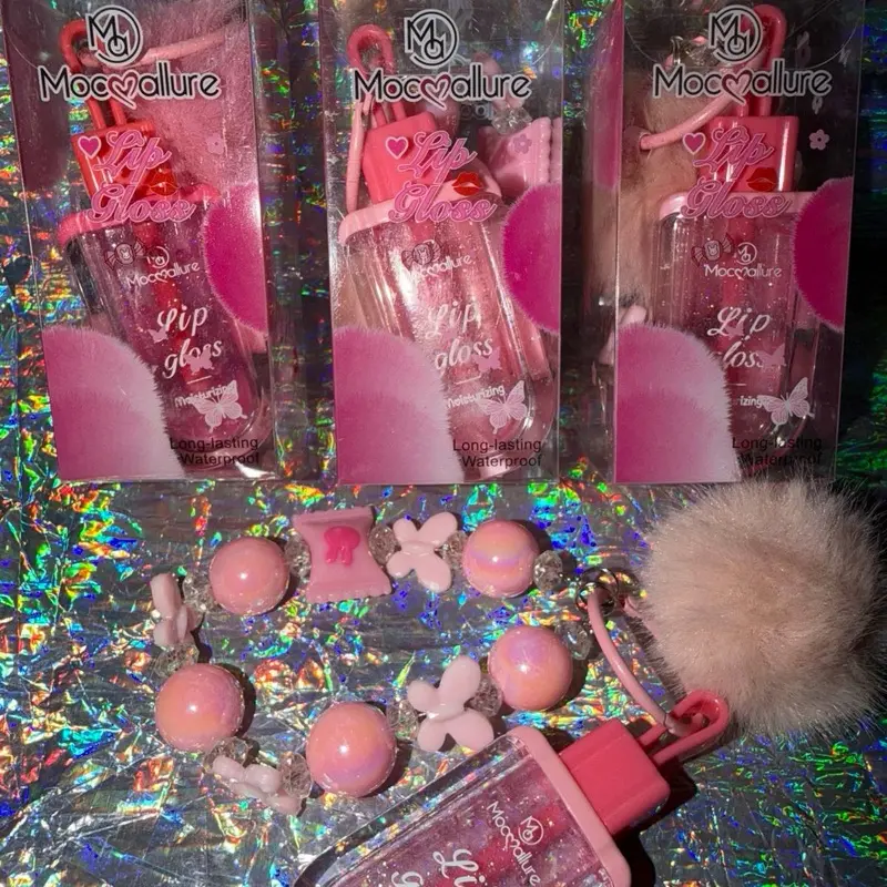 1 Glitter Gloss Bracelet- Enhance Your Look with Sparkling Shine Lipgloss Makeup Lip Gloss Long-Lasting Shimmer glass Hydrating Liquid Lip Gloss Glass Lip Glaze Set Colorful Glossy Lip Gloss Set Gloss Fearless