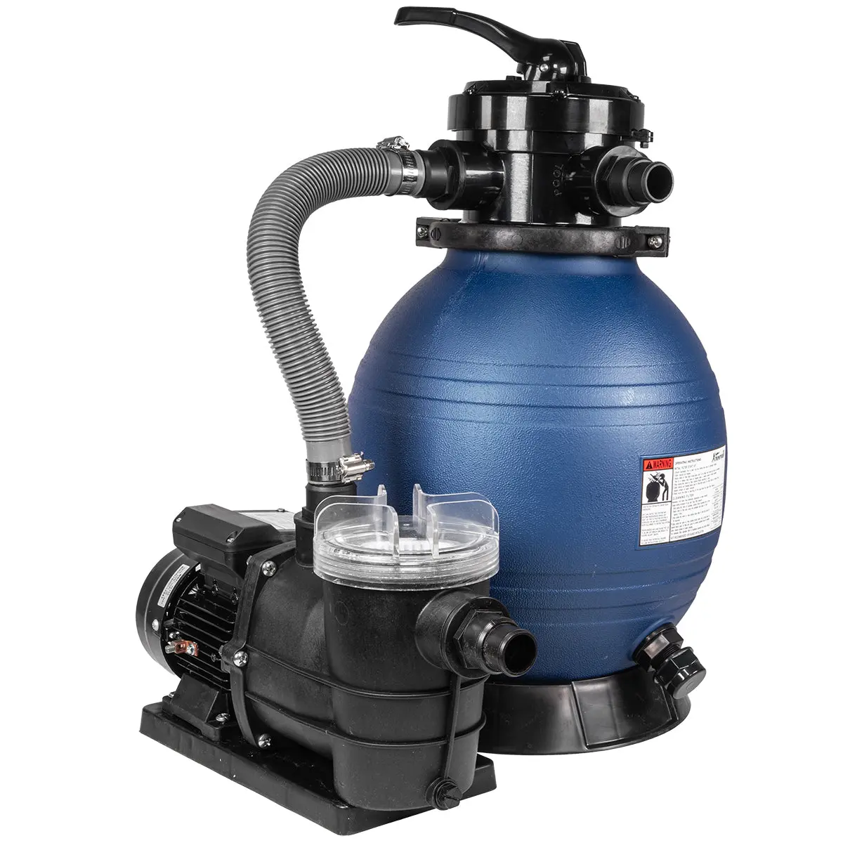 XtremepowerUS 75110 13" Swimming Pool Sand Filter with 3/4HP Pump, Blue Aboveground Pool Accessory, Pool Accessories