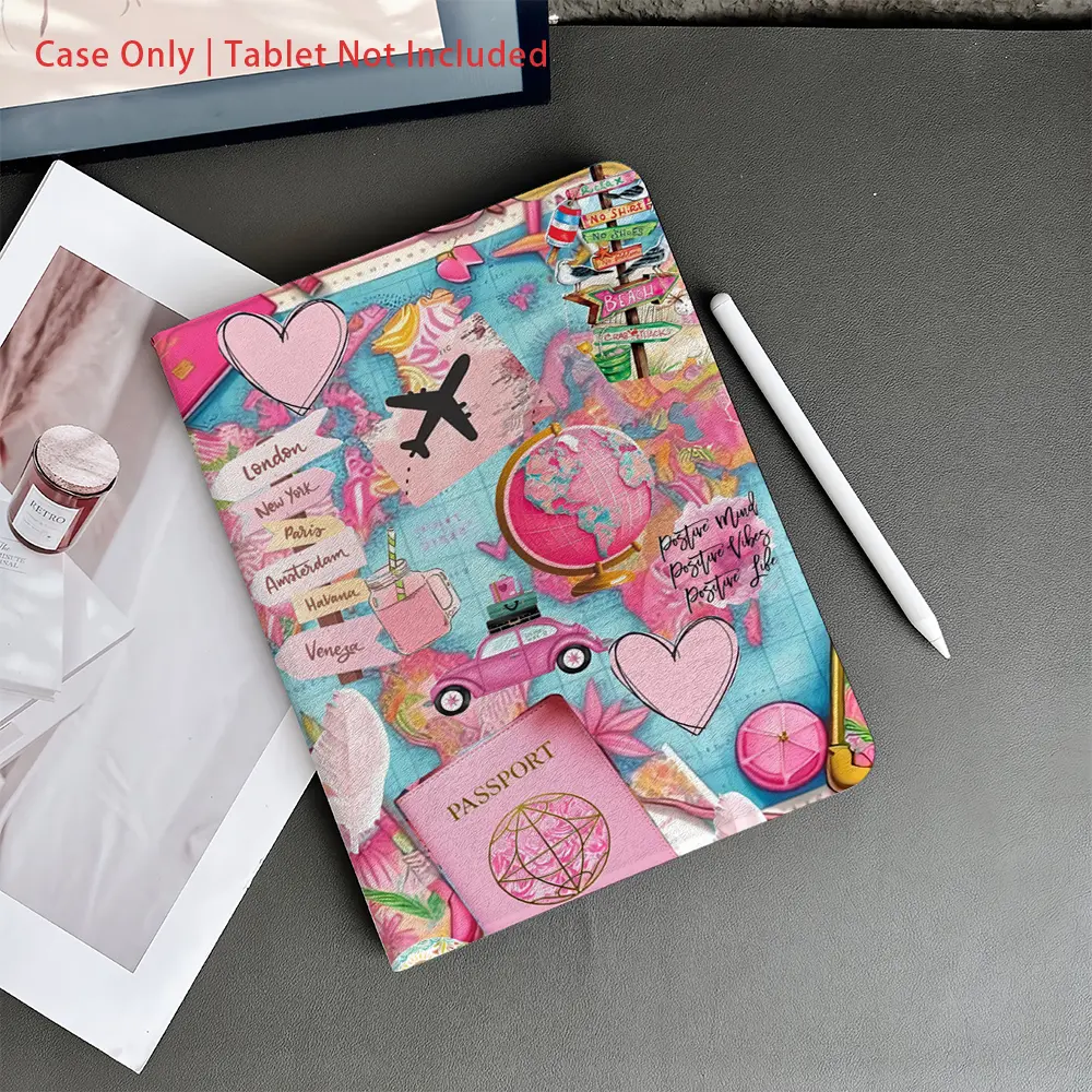 A Tablet Case with Pen Holder, book-style tablet protective cover compatible with iPad Pro11/iPad (8th Gen)/iPad Air 4/5/iPad Pro 11/iPad 10th Generation/iPad Air 13(M3 2025)/iPad Air 11(M3 2025)/iPad Air 11(M3 2025)/iPad 11(A16 2025)