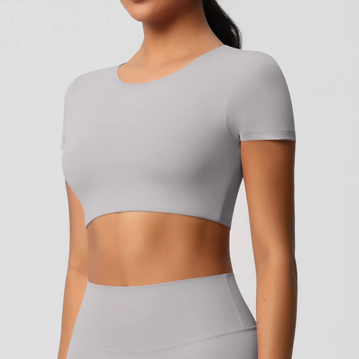 7105 Short Sleeve   Frost Grey