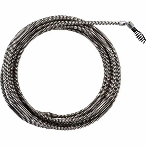 Milwaukee 48-53-2574 Drop Head Wire Cable, 1/4 inch x 25' Length, Rustproof Core for Clog Removal, Tools & Hardware, Pumps & Plumbing Parts