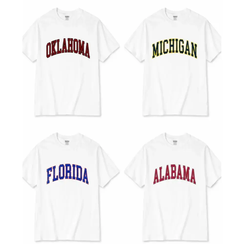 Vintage Varsity College T Shirt State Varsity T Shirt