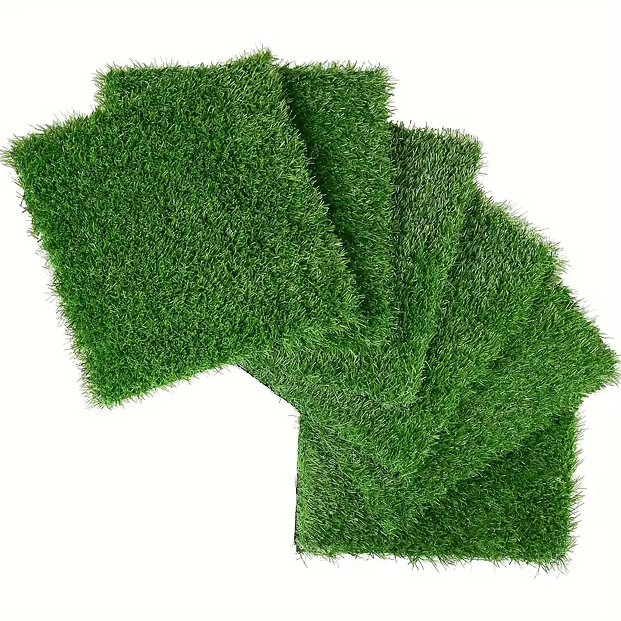 YYDS Artificial Lawn 36pcs Interlocking Artificial Grass Tiles For Patio, Balcony, Backyard, Artificial Turf Floor, 12x12 inches,Green