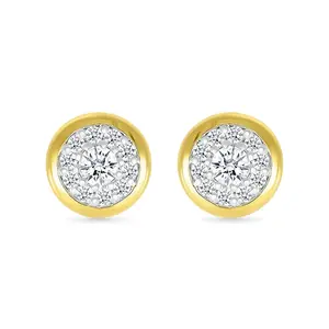 Round Diamond Illusion Studs