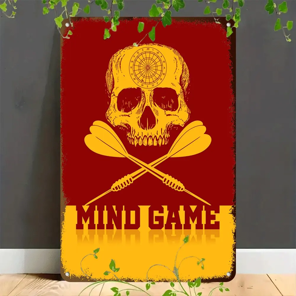 Home Bar Sign - Stylish Metal Emblem For Drinking Space Creative Bathroom Signs For Room