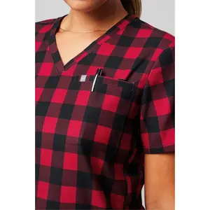 Fabletics Women's Vital 1-Pocket Scrub Top