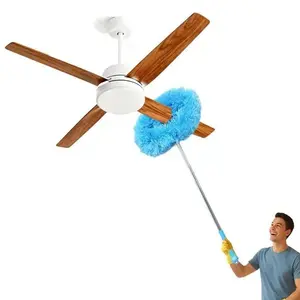 Extendable Fan Blade Cleaner, Dust Removal Brush, Flexible Microfiber Duster, Easy High Ceiling Cleaning for Home Use water bottle