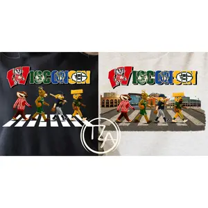 Wisconsin Sports - Abbey Road–inspired mascot crosswalk design