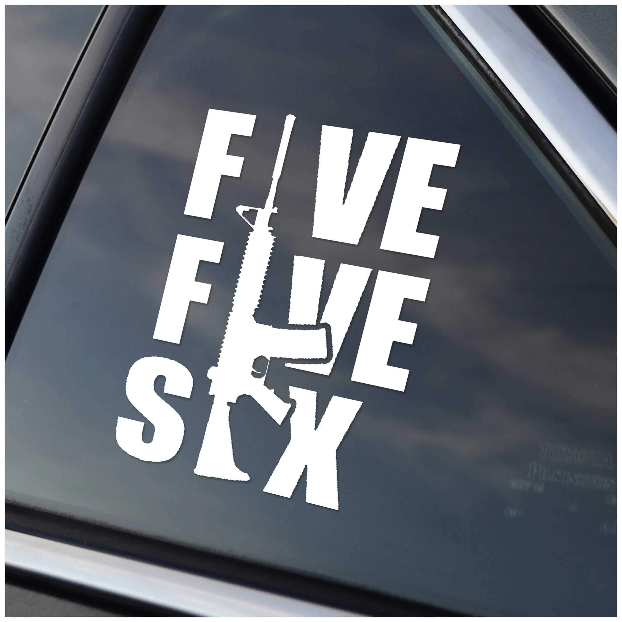 Tactical Truck Decal FIVE FIVE SIX 556 AR15 for Car or Truck by StickemAll Vinyl Decals for Cars, Trucks, Trailers, Boats, RVs and Golf Carts