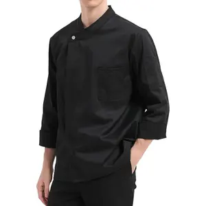KITCHIEF Unisex Chef Coat Long Sleeve Fashion Chef Jacket For Men Women Chef Uniform for Kitchen,Food Service,Bakers