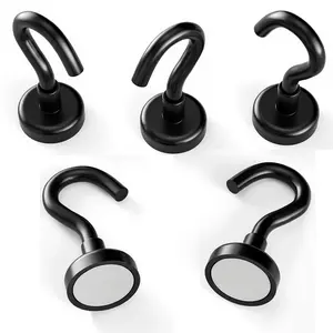 5pcs Magnetic Hooks, Load Capacity 15 Lbs (approximately 7 Kg), Ideal for Hanging, Refrigerator, Home, Kitchen, Office Use