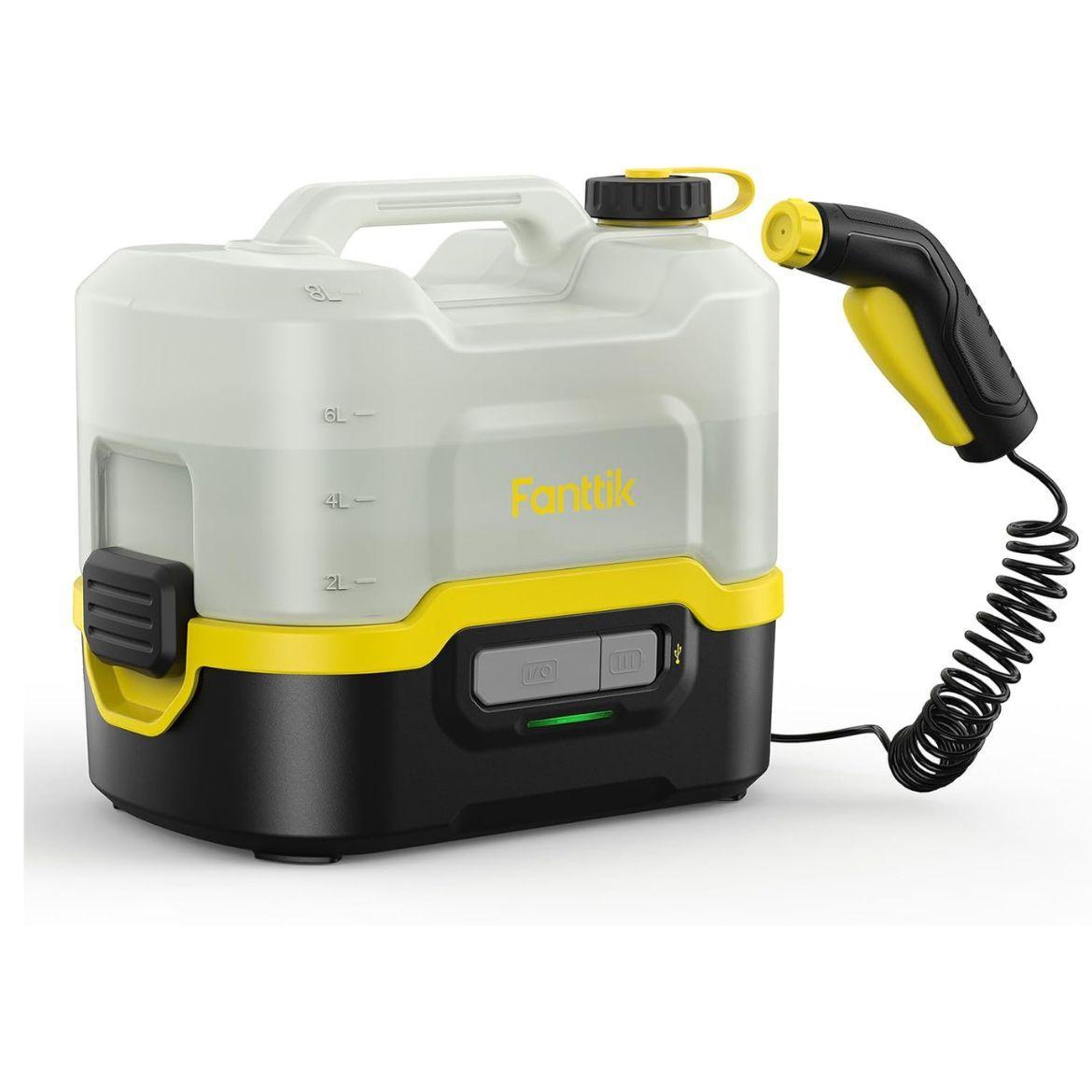Fanttik NB8 Nano/NB8 Ultra Portable Spray Washer - Compact Waterproof 8L Detachable Tank with IPX5 Water Resistance, 260