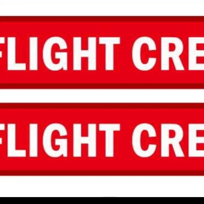 Flight crew luggage tags