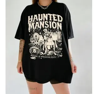 Retro The Haunted Mansion Shirt, Spooky Season Shirt, Madam Leota Hitchhiking Ghosts, Halloween Gothic Family Shirt