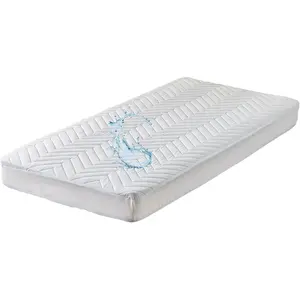 Quilted Waterproof RV Bunk Mattress Protector Pad for 30 x 75 Twin Bed Cot Size Fitted Sheet Style Matress Cover