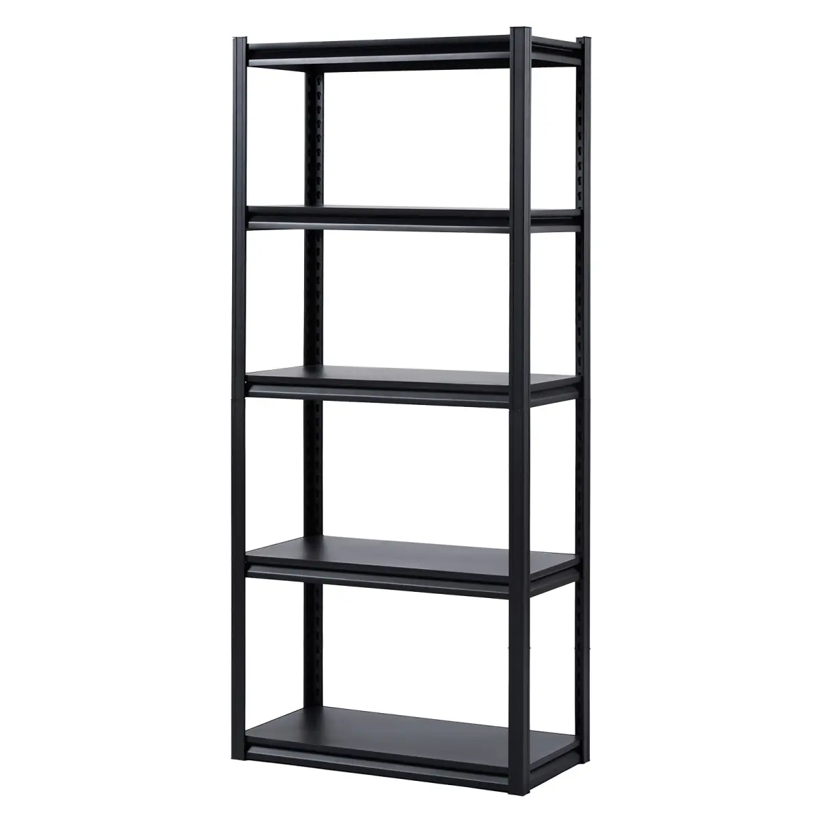 5-Tier Adjustable Carbon Steel Metal Shelf Unit, 16" D x 32" W x 72" H Garage Storage Racks, Home Organiser for Garage Use & Home Supplies bathroom organizer