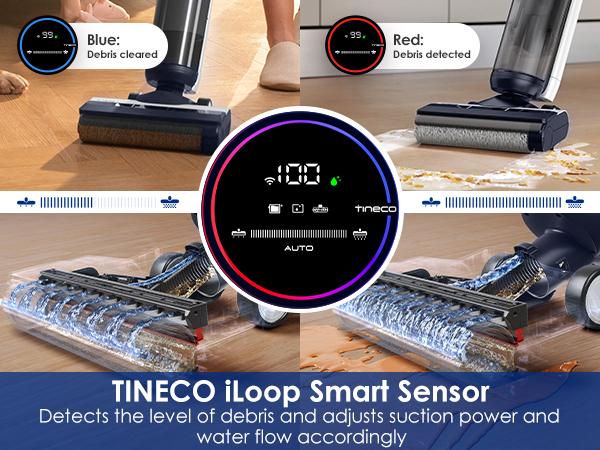 Tineco FLOOR ONE S5 Smart Cordless Wet-Dry Vacuum Cleaner and Mop for Hard Floors, Digital Display, Long Run Time, Great for Sticky Messes and Pet Hair, Space-Saving Design Tineco FLOOR ONE S5 Smart Cordless Wet-Dry Vacuum Cleaner and Mop for Hard Floors, Digital Display, Long Run Time, Great for Sticky Messes and Pet Hair, Space-Saving Design