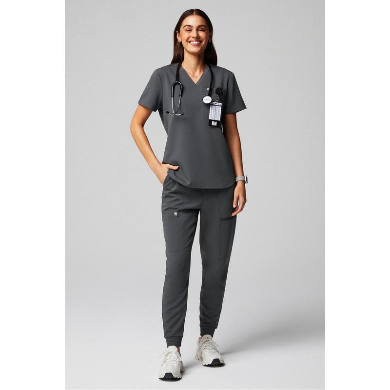 Fabletics Women's Vital 1-Pocket Scrub Top Clothing