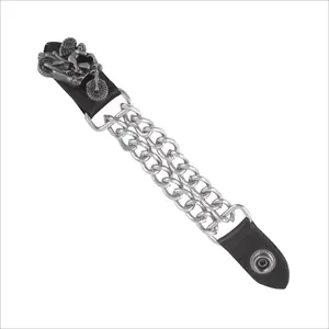 Guardian Angel On Motorcycle leather Vest Extender