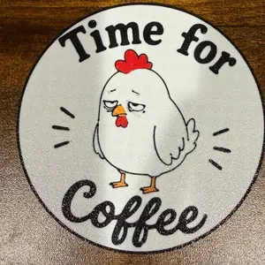 Tired Chicken (set of 4) Coasters Tableware