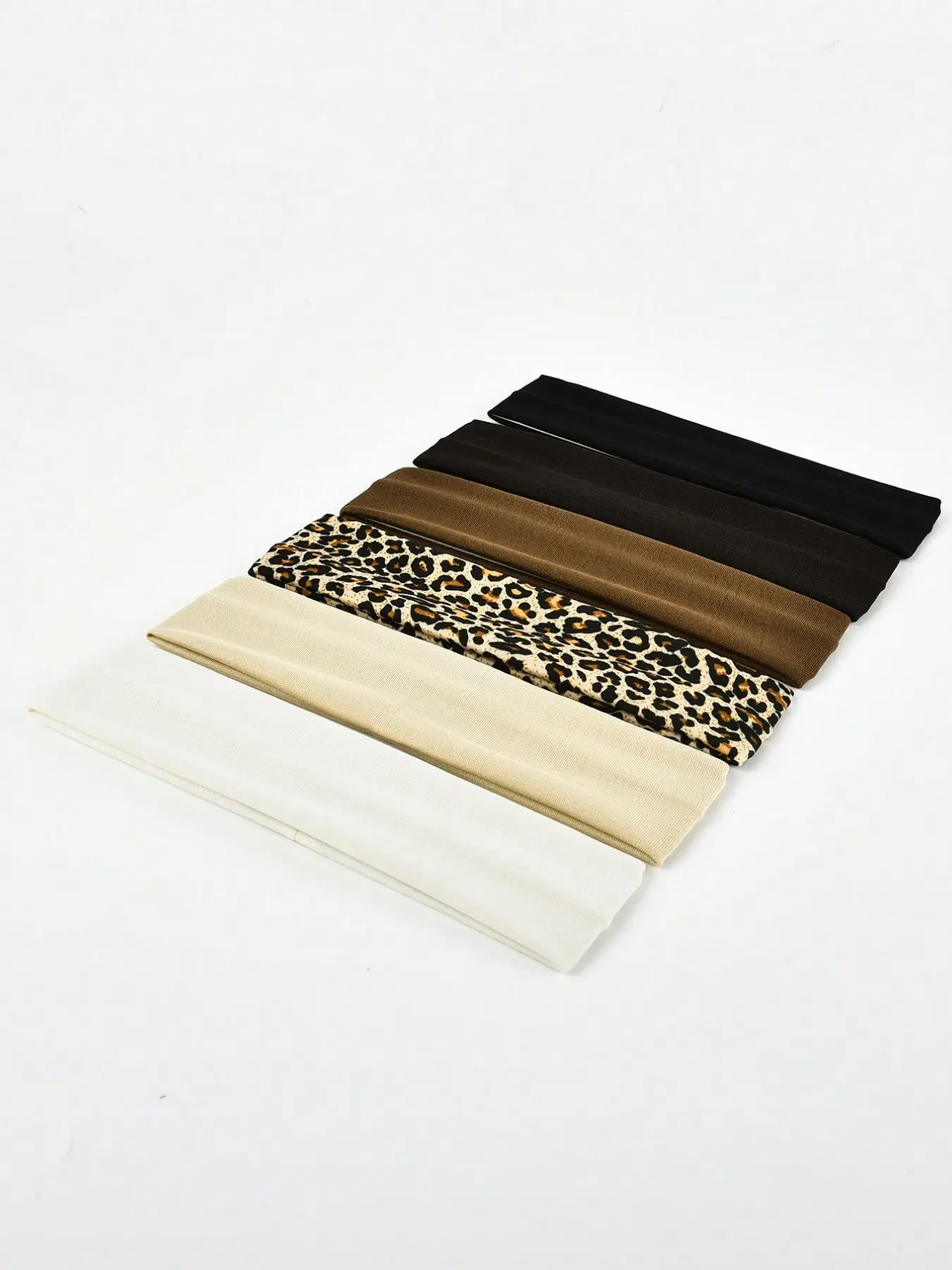 6pcs Women's Elastic, Stretchy Headbands, Leopard Print & Solid Color Flat Headband For Washing Face, Sports Casual Hair Band Turban Sweatband, School, College, Headbands Fall Winter Hair Accessories For Vacation Outfits Hairbands
