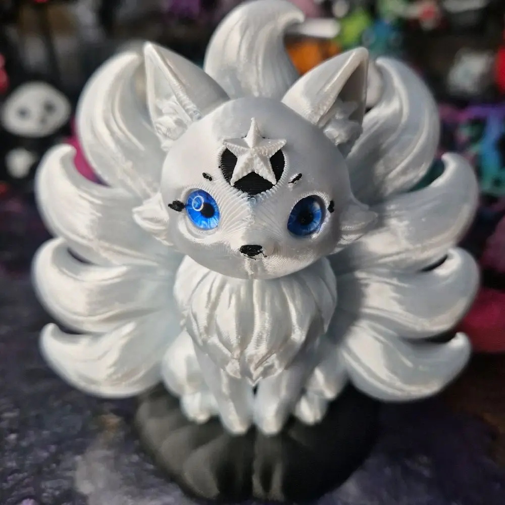 Nine tail figurine home decor collection star detail Nine tail figurine home decor collection star detail