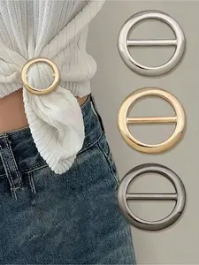Women's Elegant Metal Scarf & Accessory Clips, Fashionable Accessories for Scarves, T-shirts, and Belts, Fits Any Occasion