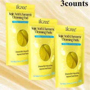 3/2/1Counts,Curcumin Turmeric Cleansing Pad, Deep Cleanses Light Beige For Radiant Glow 60Pads Bag Gifts For WomenHomecoming Dresses Travel EssentialsBeach Essentials Makeup Skin Care,Face Cleaning Wipes,Cleanser,Nourishing Cleansing Pads