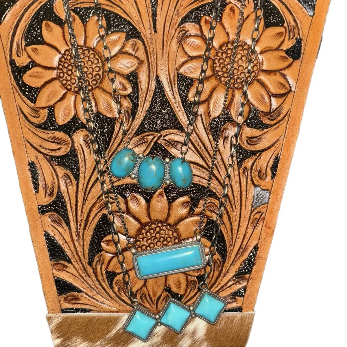 Turquoise and Sterling Bar Necklaces for Women