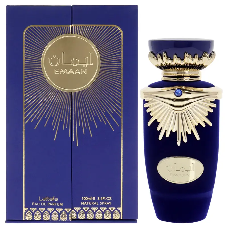 Lattafa Emaan for Unisex - 3.4 oz EDP Spray, Arabian Fragrance, Long Lasting Women's Cologne, Floral Fruity, Elegant Scent, 100ml Lovers Bundle