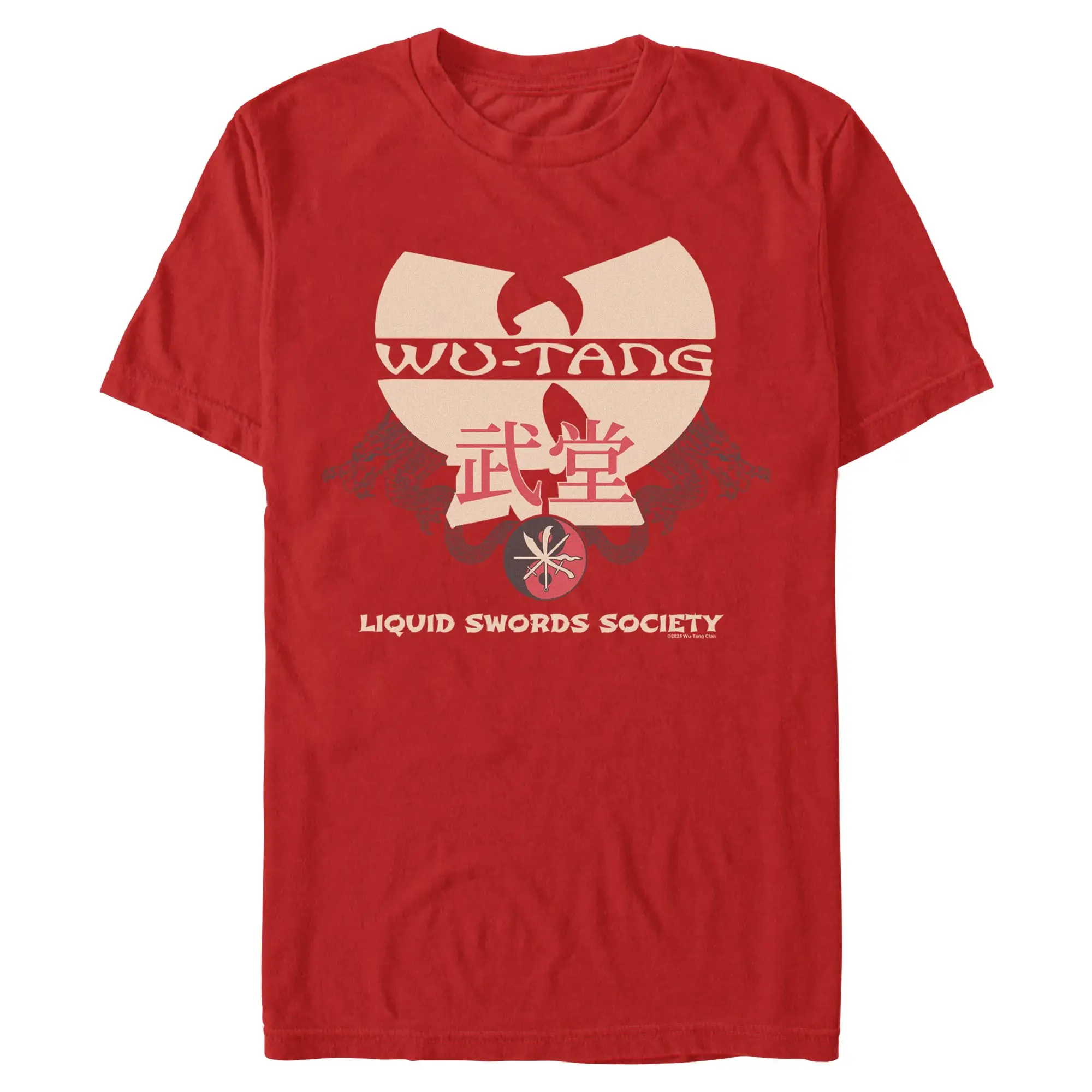 Mens Wu-Tang Clan Liquid Swords Society Logo T Shirt