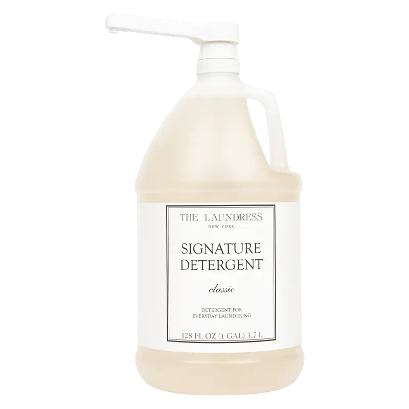 Signature Detergent Classic Gallon with Easy Dosing Pump & Bio-based All-purpose Formula for Stubborn Stains - 126 Washes
