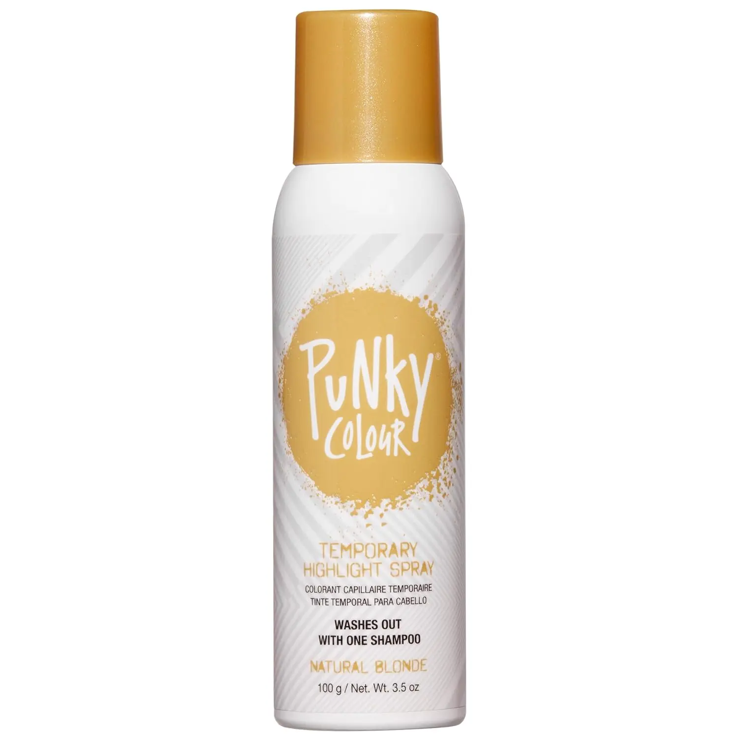 Punky Temporary Hair Highlight Spray – Natural Blonde, Washes Out, Temporary Hair Color Spray for Kids, Women, Hair-Dye, 3.5 oz, 1 Pack