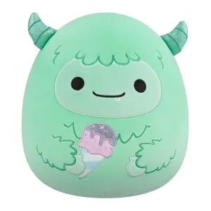 Squishmallows 12" Select Series Robbito Green Yeti Plush with Ice Cream Cone, Soft Plush Toy for Kids & Collectors