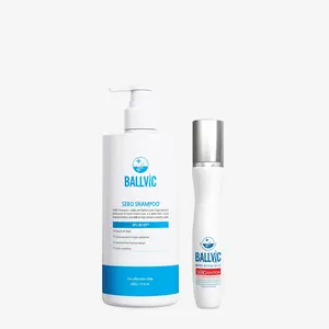 BallVic SEBO Care Duo – Shampoo 17.6 oz + Solution 30g | Korean Scalp Care Set for Sensitive & Oily Scalp
