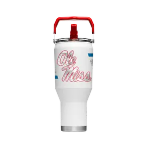Ole Miss Realtree Camo 2025 40oz Portable Insulated Leakproof Vacuum Flask, Travel Drinkware Bottle