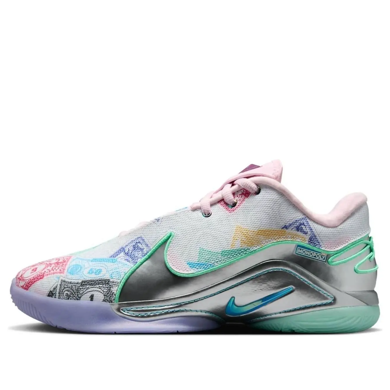 Nike x Monopoly LeBron 22 EP 'Baltic Blue Vapor Green Pink Foam' FZ1097-100 Nike x Monopoly LeBron 22 EP 'Baltic Blue Vapor Green Pink Foam' FZ1097-100