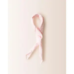 Gauze Bandana: Electric Coral Ikat