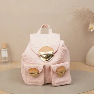 Pre-owned Louis Vuitton Denim Backpacks Mini Backpack Monogram D8040722 Vluxury