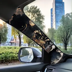 Jdm Car Interior a Pillar Modification Kit, Universal Style Upgrade Set, Self-Adhesive Elastic Sticker for Scorpio Zodiac Sign, Car Decorations