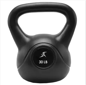 Vinyl Coated Cast Iron Kettlebells 15-35 lb for Home Gym