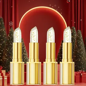 【Buy 1 Get 1 】 Color Changing Lipstick OUHOE Gold Foil Color ChangingNourishing Lipstick Nourishing MoisturizingGlass Soft Lip Skin Non-greasy Lipstick phlipstick color crystal golden lip boy&girl lip balm