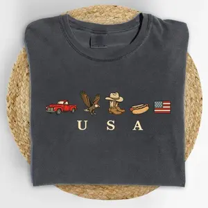 USA Icons Comfort Colors Shirt, American Flag Hoodie, 4th Of July Graphic Tee, Country Clothing, Western Sweatshirt, Independence Day Shirt