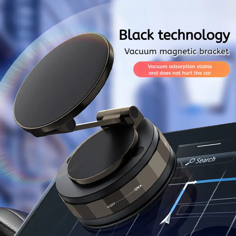 Vacuum magnetic car mount portable multifunction navigation bracket