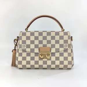 Pre-owned Louis Vuitton Canvas Shoulder Bags Damier Azur Croisette BF00162