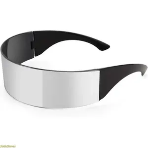 2026 Hot 80s Futuristic One-Eyed Cyberpunk Sunglasses – Unisex Punk Cosplay Glasses (B2740),summervibes