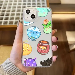 Genshin Impact Slime Aesthetic Transparent Phone Case, TPU Shockproof Protective Case, Compatible with iPhone 17/16/15/14/13/12/11 PRO PROMAX PLUS AIR X XSMAX, Ideal Gift for Friends and Family, DKTM81