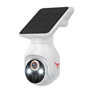 1080p Wireless Camera with Solar Panel, AI Human Detection, Smart Motion Tracking, Night Vision, 2-Way talk, Cloud Storage, 2.4 GHz Wi-Fi, Outdoor Security Camera